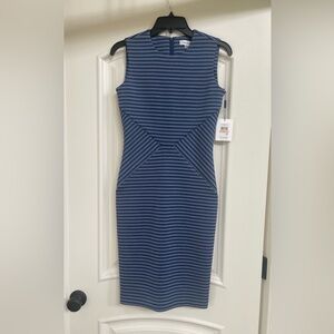 Calvin Klein Navy Striped Dress